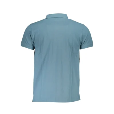 Blue Cotton Polo Shirt