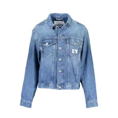 Blue Cotton Jackets & Coat