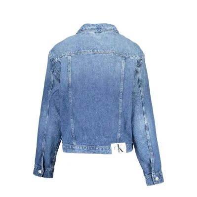 Blue Cotton Jackets & Coat