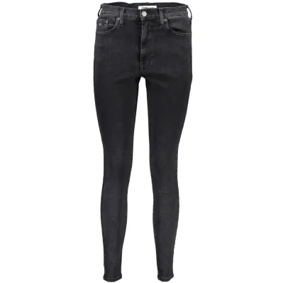 Black Cotton Jeans & Pant