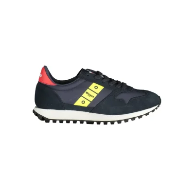 Blue Polyester Sneaker