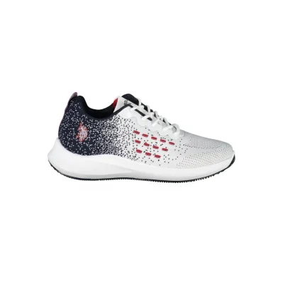 White Polyester Sneaker