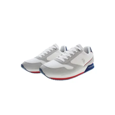 White Polyester Sneaker