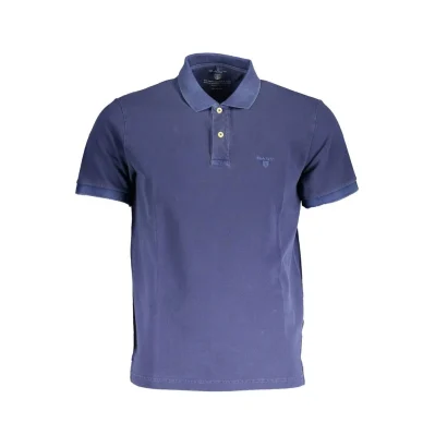Blue Cotton Polo Shirt