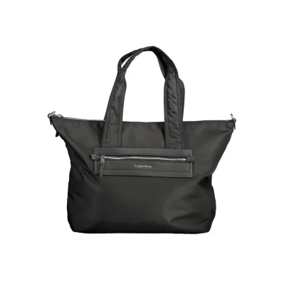 Black Polyester Handbag
