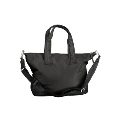Black Polyester Handbag