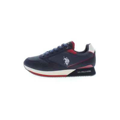 Blue Polyester Sneaker