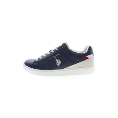 Blue Polyester Sneaker