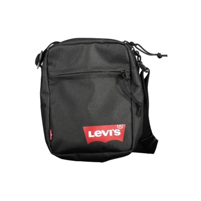 Black Polyester Shoulder Bag