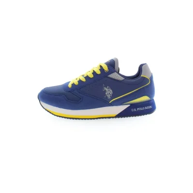 Blue Polyester Sneaker