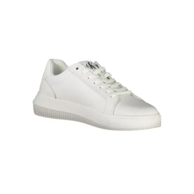 White Polyester Sneaker