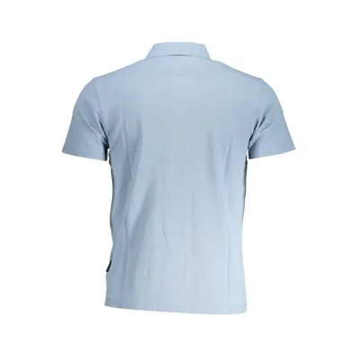 Blue Cotton Polo Shirt