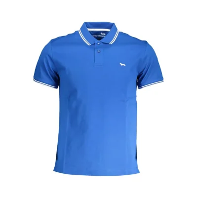 Blue Cotton Polo Shirt