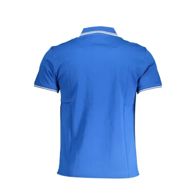 Blue Cotton Polo Shirt