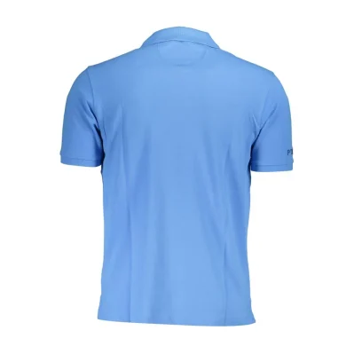 Blue Cotton Polo Shirt