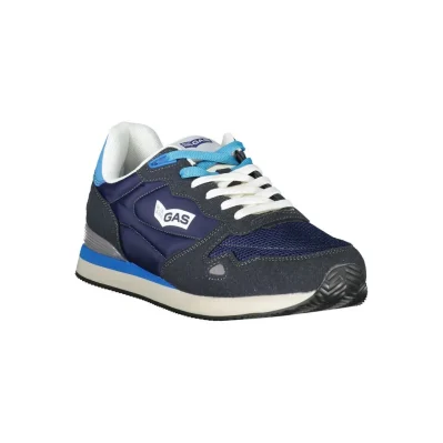 Blue Polyester Sneaker