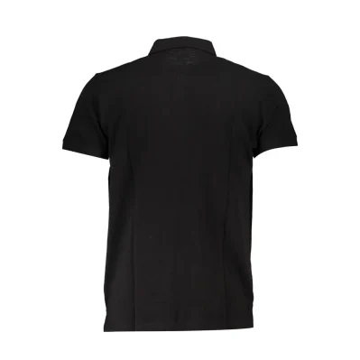 Black Cotton Polo Shirt