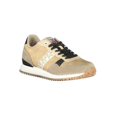 Beige Polyester Sneaker