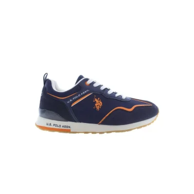 Blue Polyester Sneaker