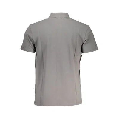 Gray Cotton Polo Shirt
