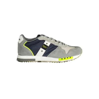 Blue Polyester Sneaker