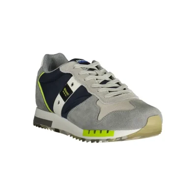 Blue Polyester Sneaker