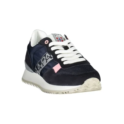 Blue Polyester Sneaker