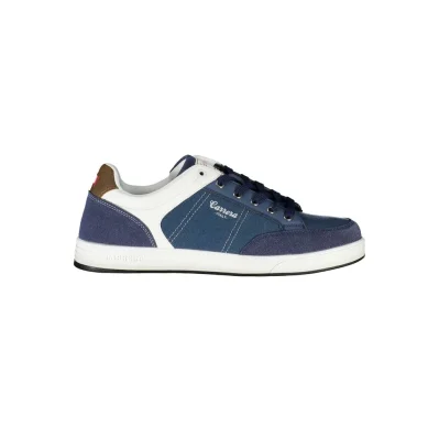 Blue Polyester Sneaker