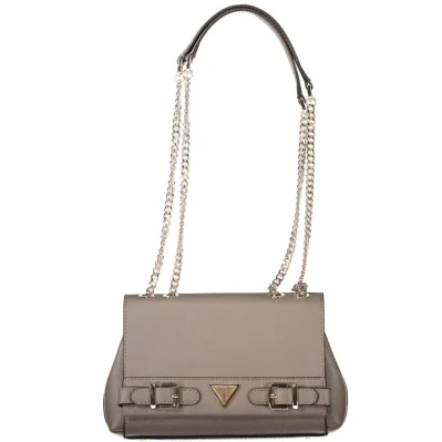 Brown Polyethylene Women Handbag