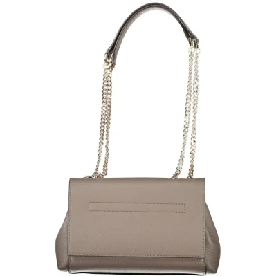 Brown Polyethylene Women Handbag