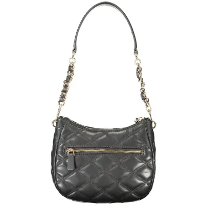 Black Polyethylene Women Handbag