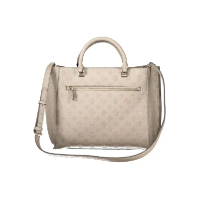 Brown Polyethylene Women Handbag