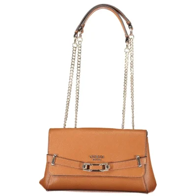 Brown Polyethylene Women Handbag