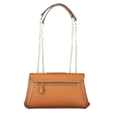 Brown Polyethylene Women Handbag