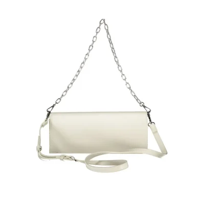 White Polyethylene Women Handbag