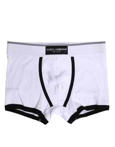 White Cotton Men Regular Boxer Underwear