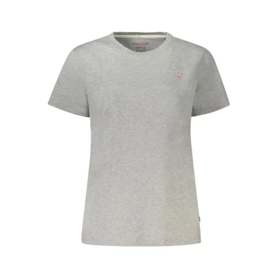 Gray Cotton Tops & T-Shirt
