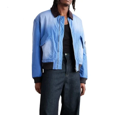 Padded Cotton Bomber Jacket