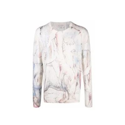 William Blake Dante Print Pullover