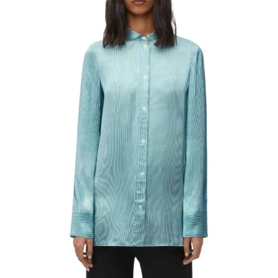 Silk Blend Striped Shirt