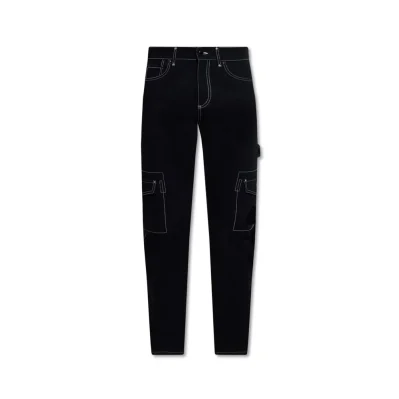 Denim Cargo Pants
