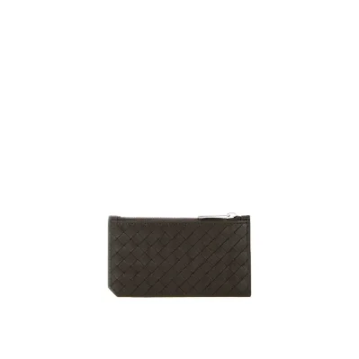 Intrecciato Leather Card Holder