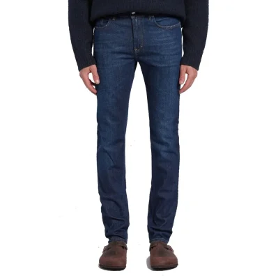 Blå Konst Cotton Denim Jeans