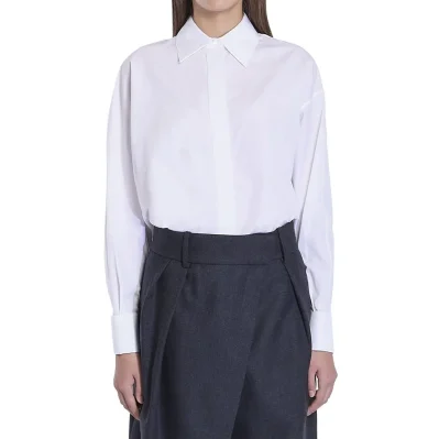 Draped Cotton Shirt