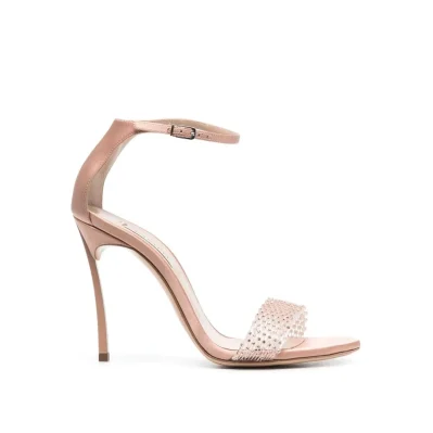 100mm Blade Twenties Satin Sandals