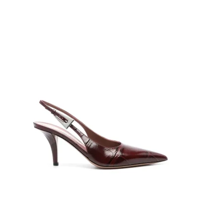 Jessica Leather Slingback Pumps
