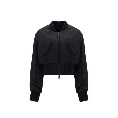 Cropped Bomber Jacket