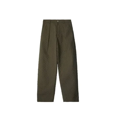 Quilted Pleated Pants