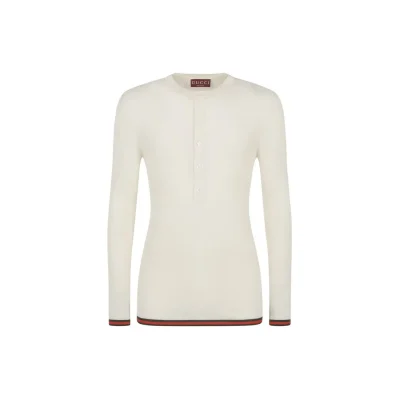 Ribbed-Knit Silk T-Shirt