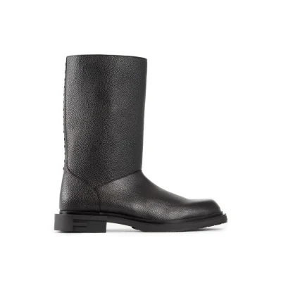 Leather Frame Boots